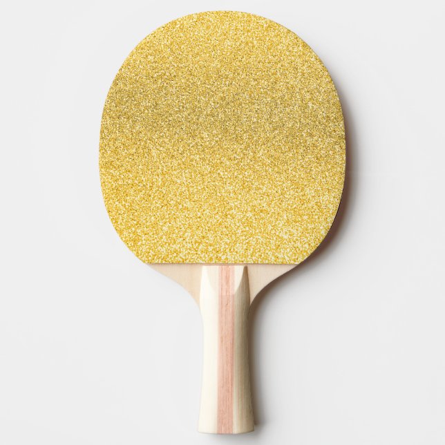 Raquette De Ping Pong Pagaies à bière Gold parties scintillant (Devant)
