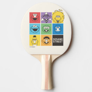 Raquette De Ping Pong Pal de rue Sésame   Blocs de couleurs