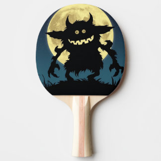 Raquette De Ping Pong Pala de Ping Pong Monstruo Fantasma en Luna llena