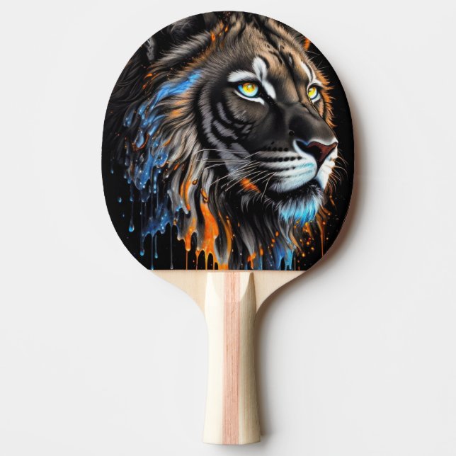 Raquette De Ping Pong Pala de PIng Pong Rostro de León artístico (Devant)