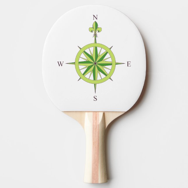 Raquette De Ping Pong Palas de ping pong Rosa de los vientos minimalista (Devant)