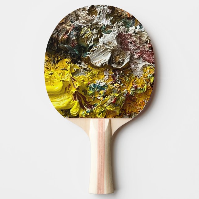 Raquette De Ping Pong Palette de l'artiste #1 (Devant)