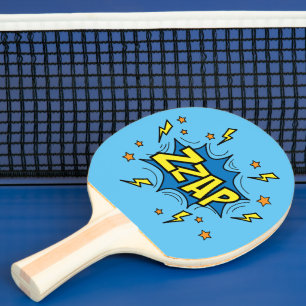 Raquette De Ping Pong Palette de ping-pong à bulle de bande dessinée Zza