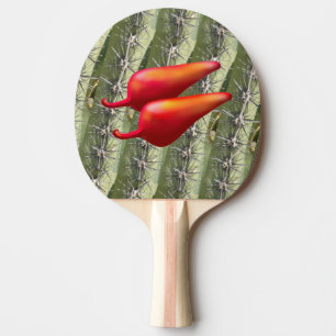 Raquette De Ping Pong palette de ping pong cactus Red Chili Peppers