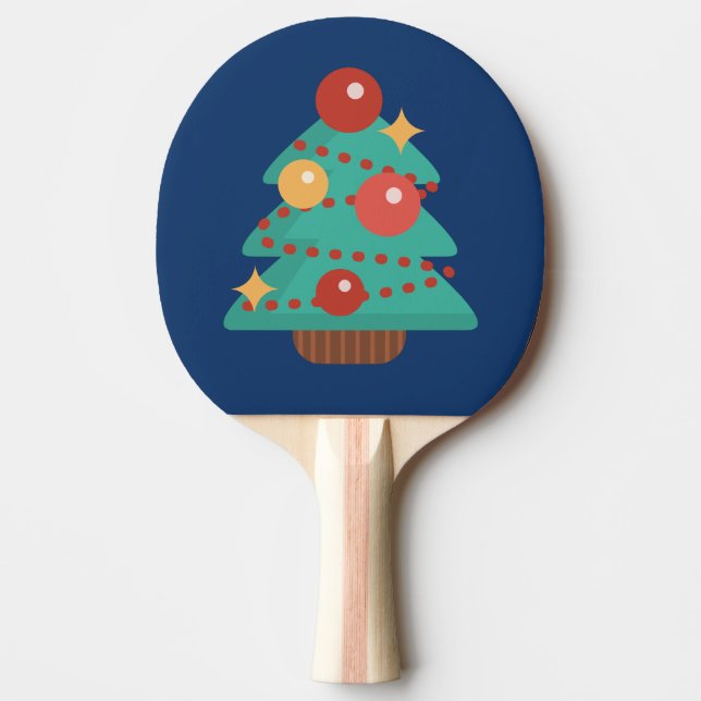 Raquette De Ping Pong Palette de ping-pong d'arbre de Noël (Devant)