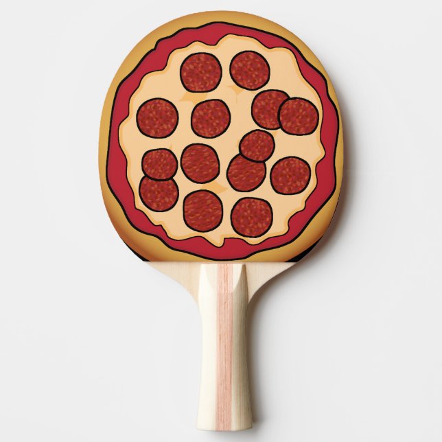 Raquette De Ping Pong Palette de ping-pong de panneau de pizza (Devant)