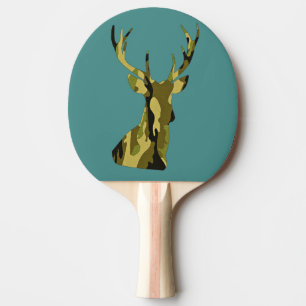 Raquette De Ping Pong Palette de ping-pong de silhouette de tête de