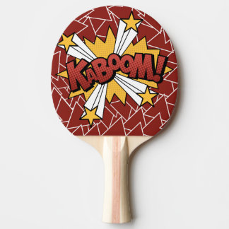 Raquette De Ping Pong Palette de ping-pong de style de bande dessinée de