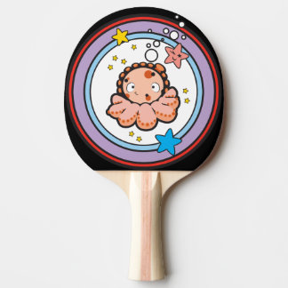 Raquette De Ping Pong Palette de ping-pong, dos blanc en caoutchouc