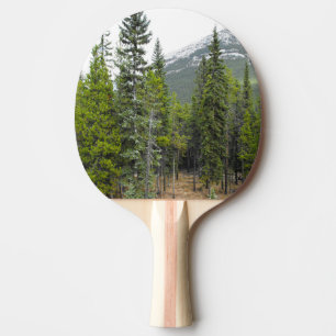 Raquette De Ping Pong Palette de scène de forêt et de montagne
