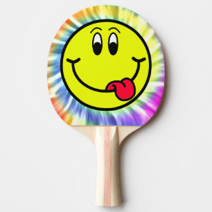 Raquette De Ping Pong Palette de sourire idiote de ping-pong de colorant