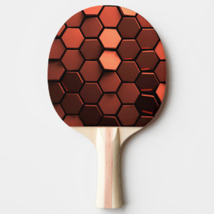 Raquette De Ping Pong palette en bronze de ping-pong d'hexagone