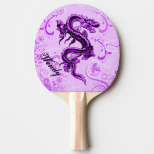 Raquette De Ping Pong Palette faite sur commande de ping-pong de dragon