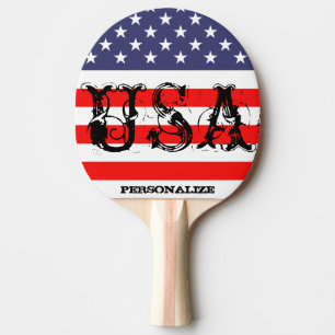 Raquette De Ping Pong Palette patriotique de ping-pong des Etats-Unis
