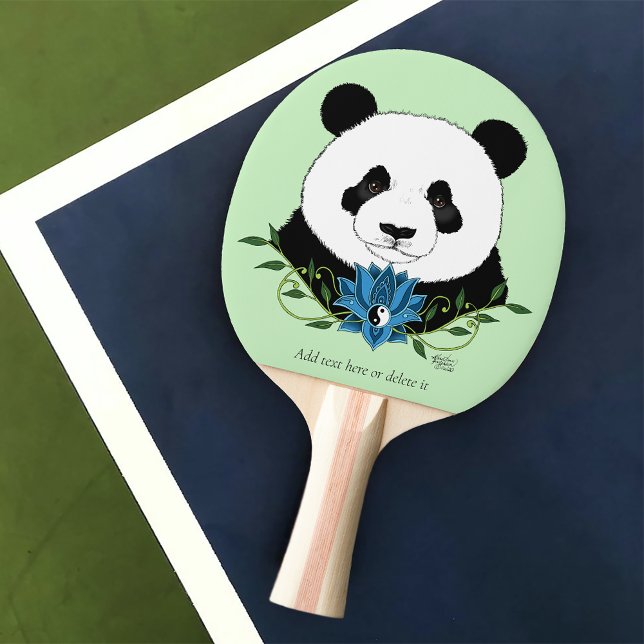 Raquette De Ping Pong Panda Bear Lotus (Créateur téléchargé)