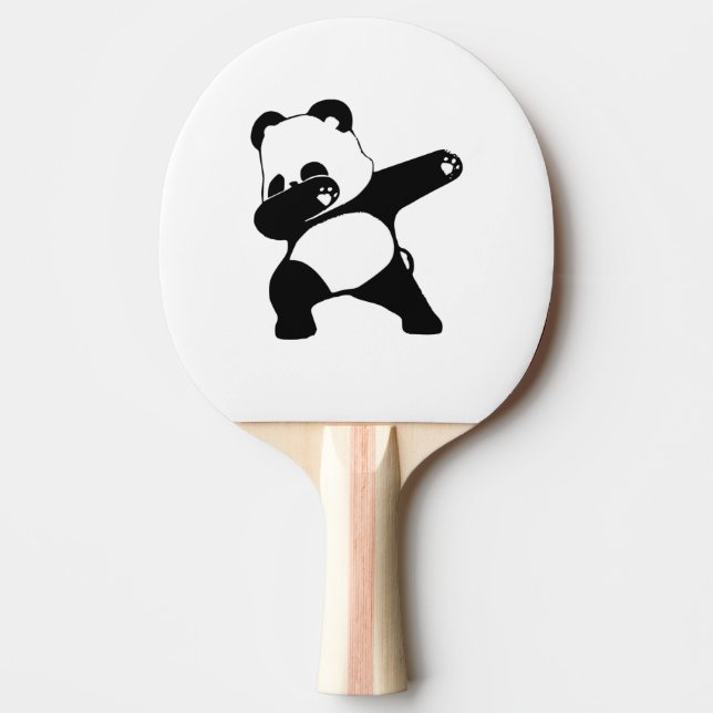 Raquette De Ping Pong Panda Dabbing, Drôle Panda dab (Devant)