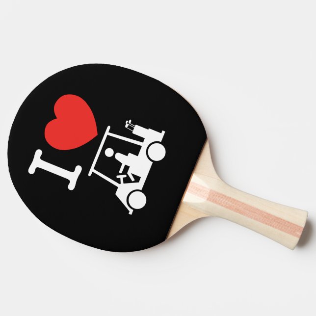 Raquette De Ping Pong Panier de golf I Heart (Love) (Côté)