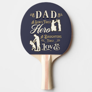 Raquette De Ping Pong Papa A Son's First A Daughter First Love