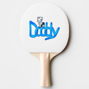 Raquette De Ping Pong Papa Bébé Bleu
