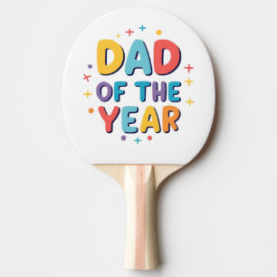 Raquette De Ping Pong Papa de l’année - Drôle cadeau de fête du Père