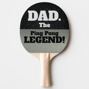 Raquette De Ping Pong Papa La Légende Drôle Smack Talk Black Silver Jeu