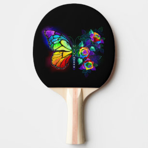 Raquette De Ping Pong Papillon arc-en-ciel