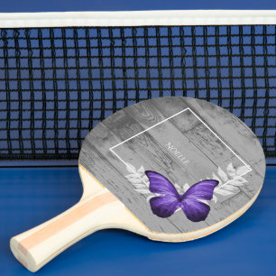 Raquette De Ping Pong Papillon violet Rustique Ping Paddle