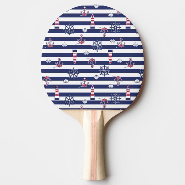 Raquette De Ping Pong Par le motif de mer (Devant)
