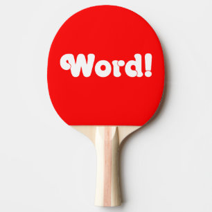 Raquette De Ping Pong Parole !
