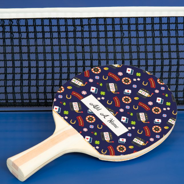 Raquette De Ping Pong Parti Casino | Bleu (Insitu)