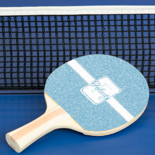 Raquette De Ping Pong Parties scintillant Bleue Ping Paddle Personnalisé