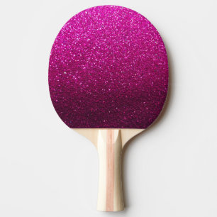 Raquette De Ping Pong Parties scintillant rose chaud étincelles Ping Pon