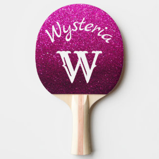 Raquette De Ping Pong Parties scintillant rose chaud Ombre étincelles Mo