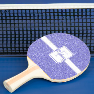 Raquette De Ping Pong Parties scintillant violette Ping Pong Personnalis