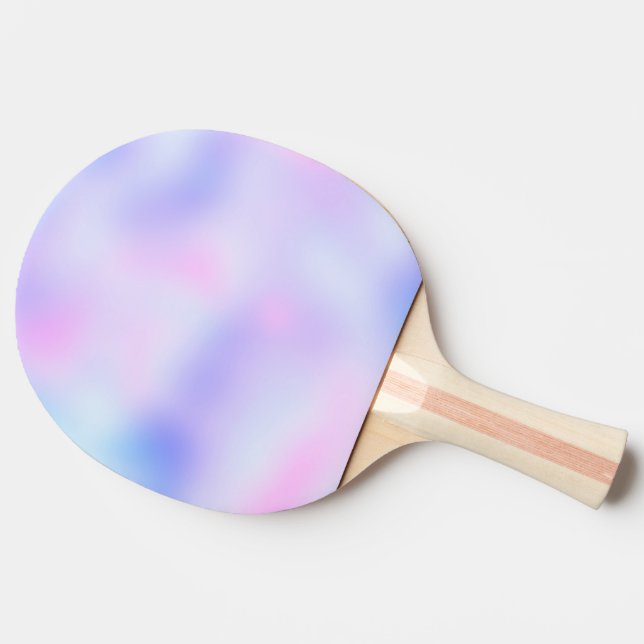 Raquette De Ping Pong Pastel Rainbow Colonnes Abstrait Blur Gradient Omb (Côté)