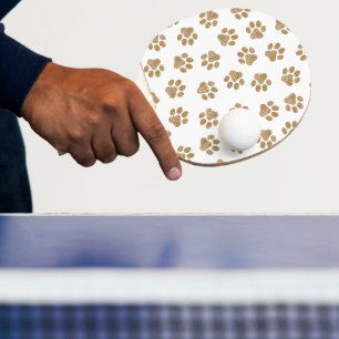 Raquette De Ping Pong Pâtes de chien, Pâtes de chien, Pâtes d'or orange
