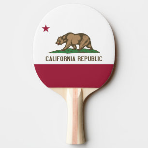 Raquette De Ping Pong Patriotique, paddle de ping-pong avec la Californi