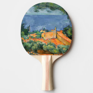 Raquette De Ping Pong Paul Cezanne - Estaque aux toits rouges