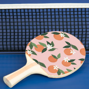 Raquette De Ping Pong Peach Orange Juice Motif