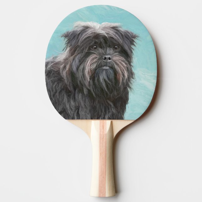 Raquette De Ping Pong Peinture Affenpinscher - Joli art original chien (Dos)