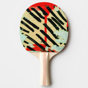 Raquette De Ping Pong Peinture de papier peint super Cool usé