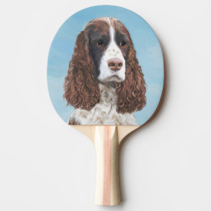 Raquette De Ping Pong Peinture espagnole Springer anglaise Peinture orig