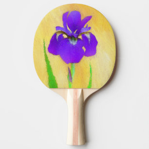Raquette De Ping Pong Peinture Iris à pois pourpre - Chien original mign