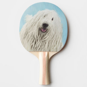 Raquette De Ping Pong Peinture Komondor - Cute Original Chien Art