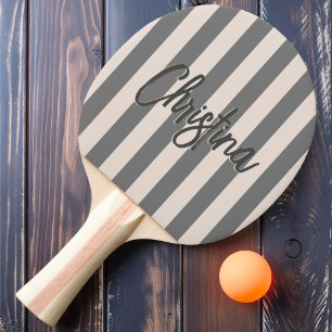 Raquette De Ping Pong Peinture Rose Château de Sable à Rayures Polo Mili