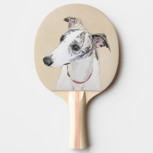 Raquette De Ping Pong Peinture Whippet - Jolie art original chien