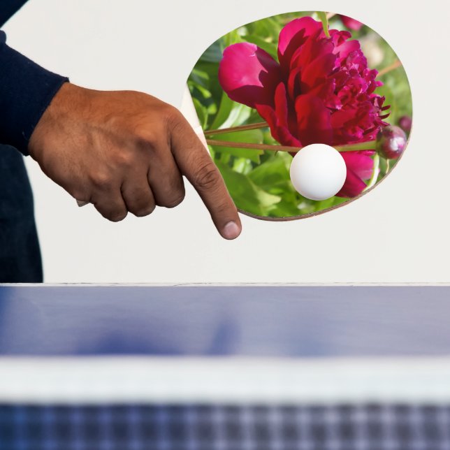 Raquette De Ping Pong Peonées de velours de Maron foncé (Insitu)