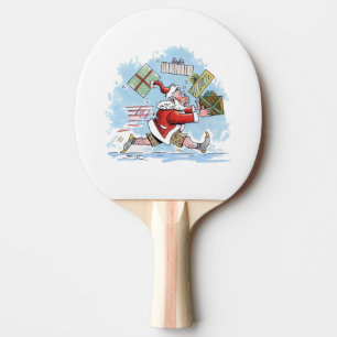 Raquette De Ping Pong Père Noël Paddle de ping-pong non préparé