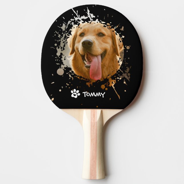 Raquette De Ping Pong Personalized Custom Photo with Name   (Devant)