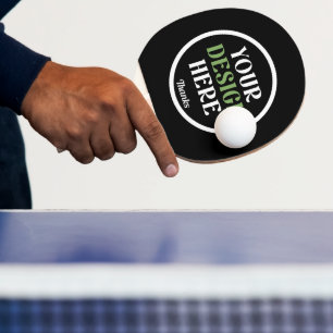 Raquette De Ping Pong personnalisé, unique, élégant et minimaliste kiss